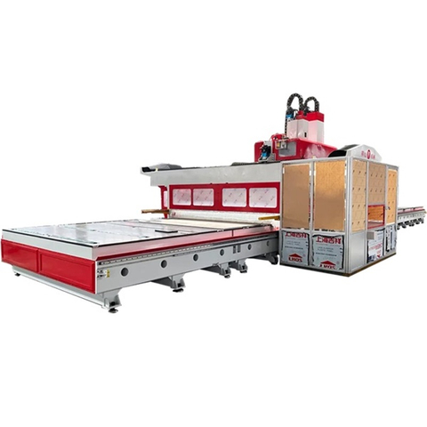Modular Wall CLT Panels Nesting Cutting Machining Router Cnc